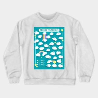 cloudy mood tracker Crewneck Sweatshirt